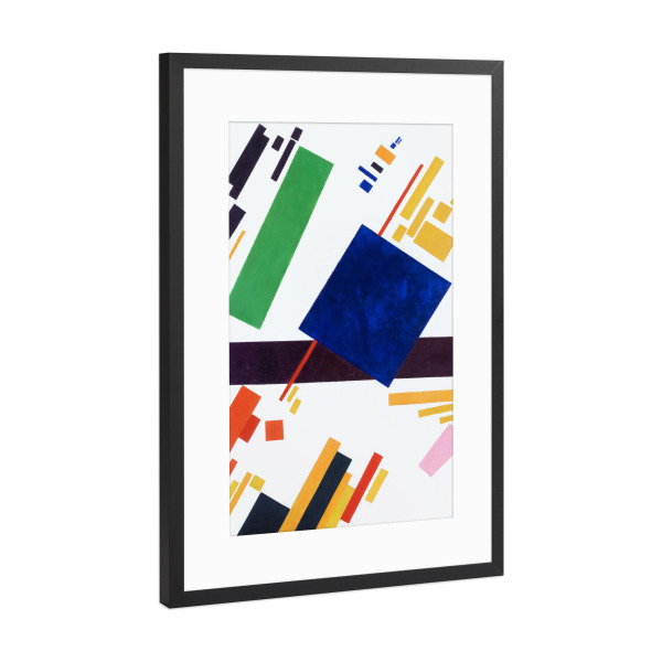 Poster mit Rahmen Schwarz (Metallic) "Komposition - Malewitsch" artboxONE - Abstrakt,Geometrie