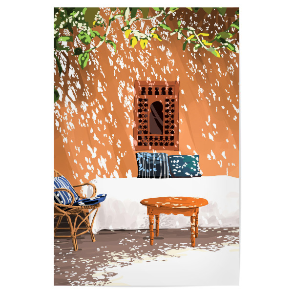 Poster 30x20 cm "Ein entspannter Nachmittag" artboxONE - Architektur