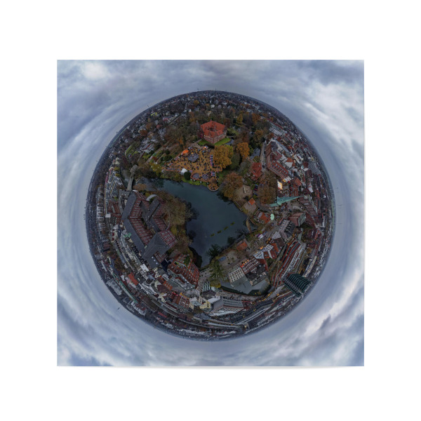 Poster 20x20 cm "Bergedorf City Weihnachtsmarkt" artboxONE - Städte,Städte / Hamburg,Reise,Architektur,Reise / Länder