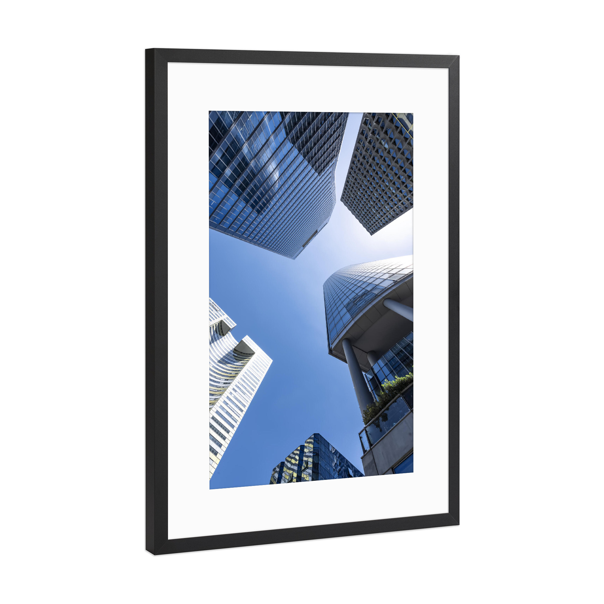 Poster mit Rahmen Schwarz (Metallic) "In La Défense" artboxONE - Städte,Reise,Architektur,Städte / Paris,Reise / Länder