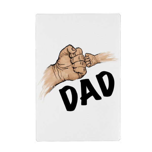 Holzbild "Vater und Sohn" artboxONE - Für Kinder,Buchstaben,Für Papa,Festivals,Lustig