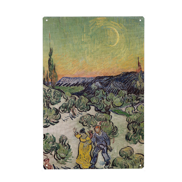Holzbild "Spaziergang im Mondlicht" artboxONE - Natur,Reise