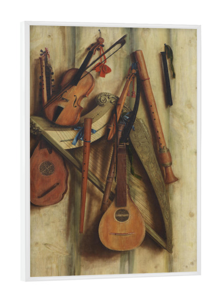 Poster mit weißem Rahmen "Franciscus Gijsbrechts - Musik" artboxONE - Menschen,Musik