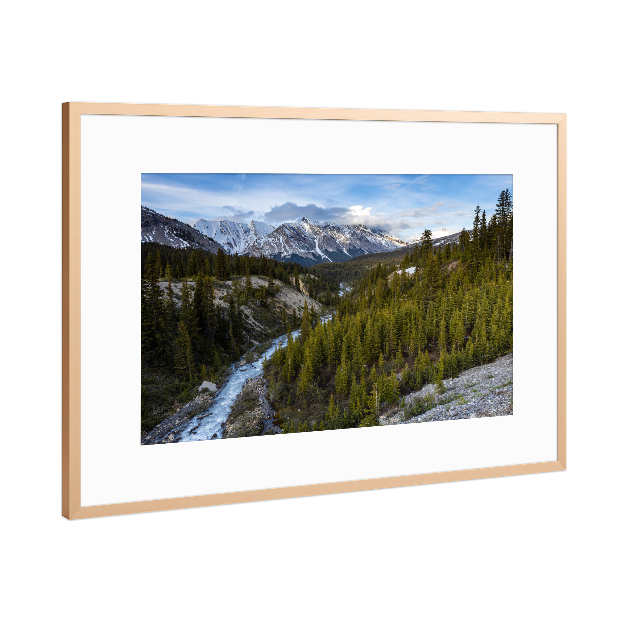 Poster mit Rahmen Kupfer "Der Icefield Parkway in Kanada" artboxONE - Natur,Reise
