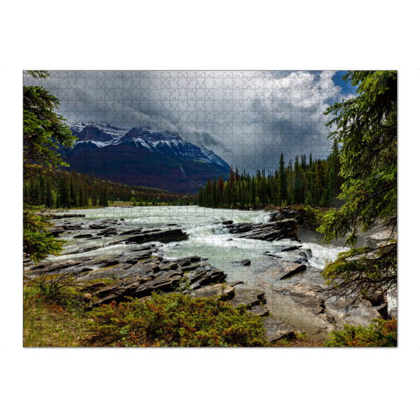 Puzzle Ravensburger "Der Athabasca Fluß in Kanada" artboxONE - Natur