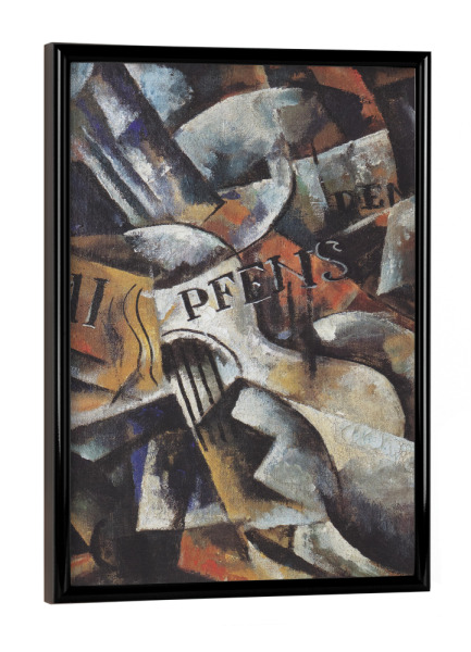 Poster mit schwarzem Rahmen "Stillleben mit Gitarre" artboxONE - Abstrakt,Geometrie