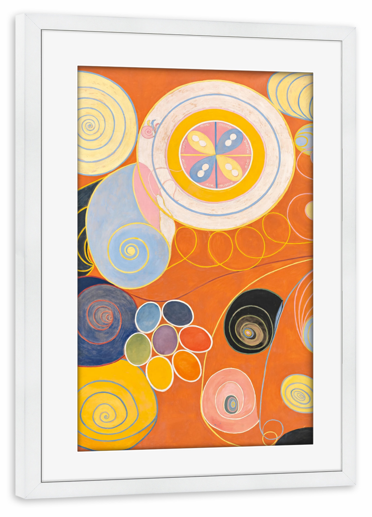 Poster mit Rahmen weiß "The Ten Biggest" artboxONE - Abstrakt,Geometrie,Fashion