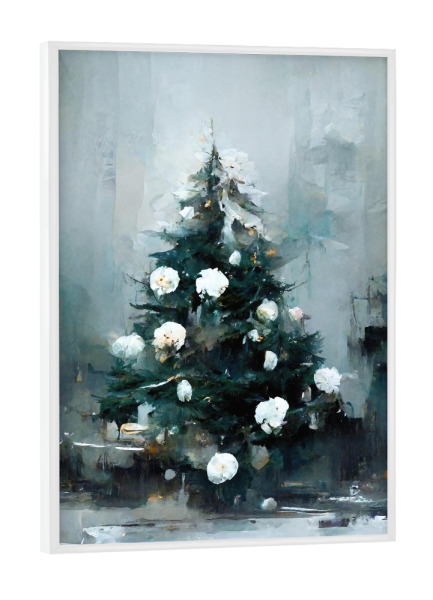 Poster mit weißem Rahmen "Abstract Christmas Tree" artboxONE - Für Kinder,Weihnachten,Für Mama