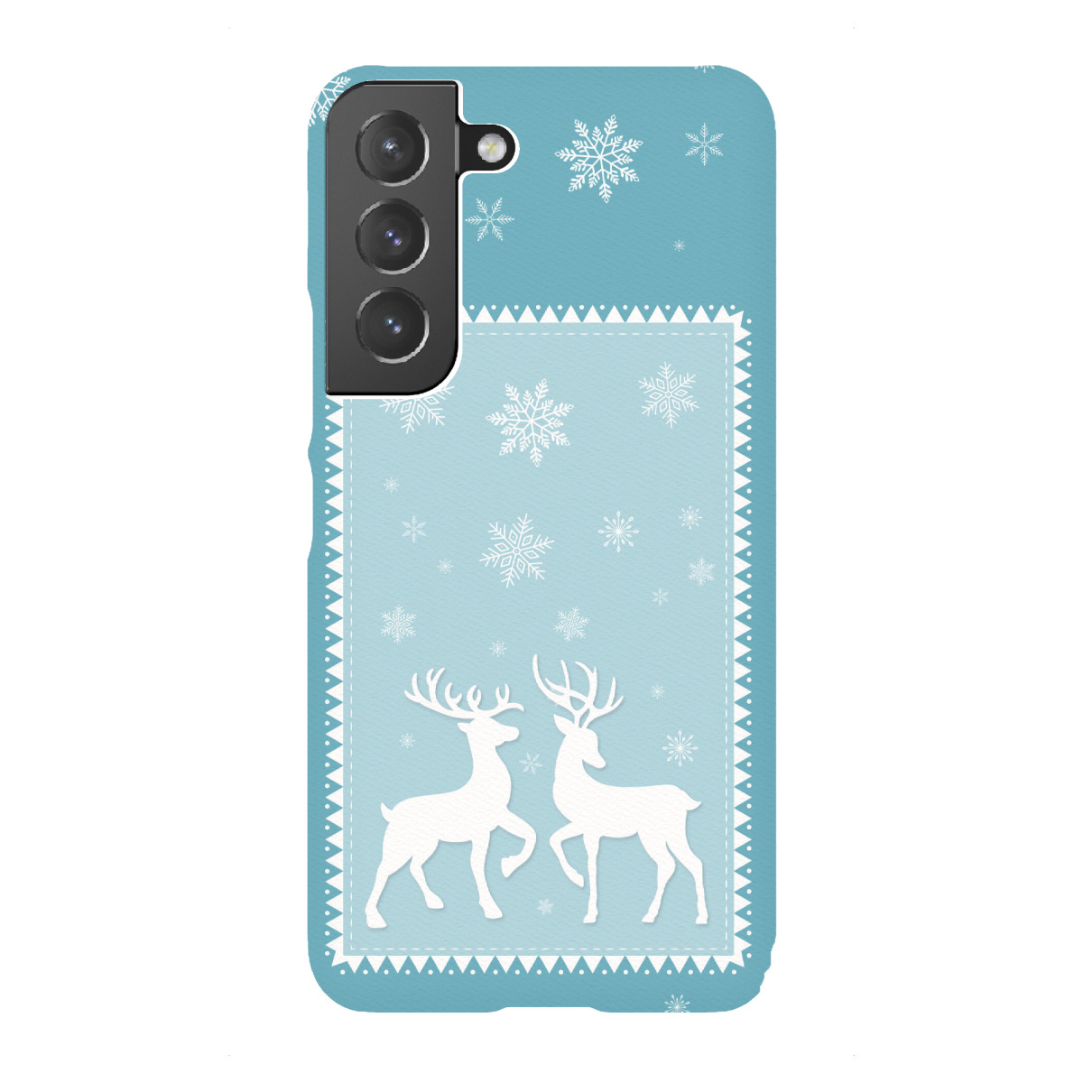 Samsung Galaxy "Let it Snow auf Eisblau" Premium-Case Handyhülle artboxONE