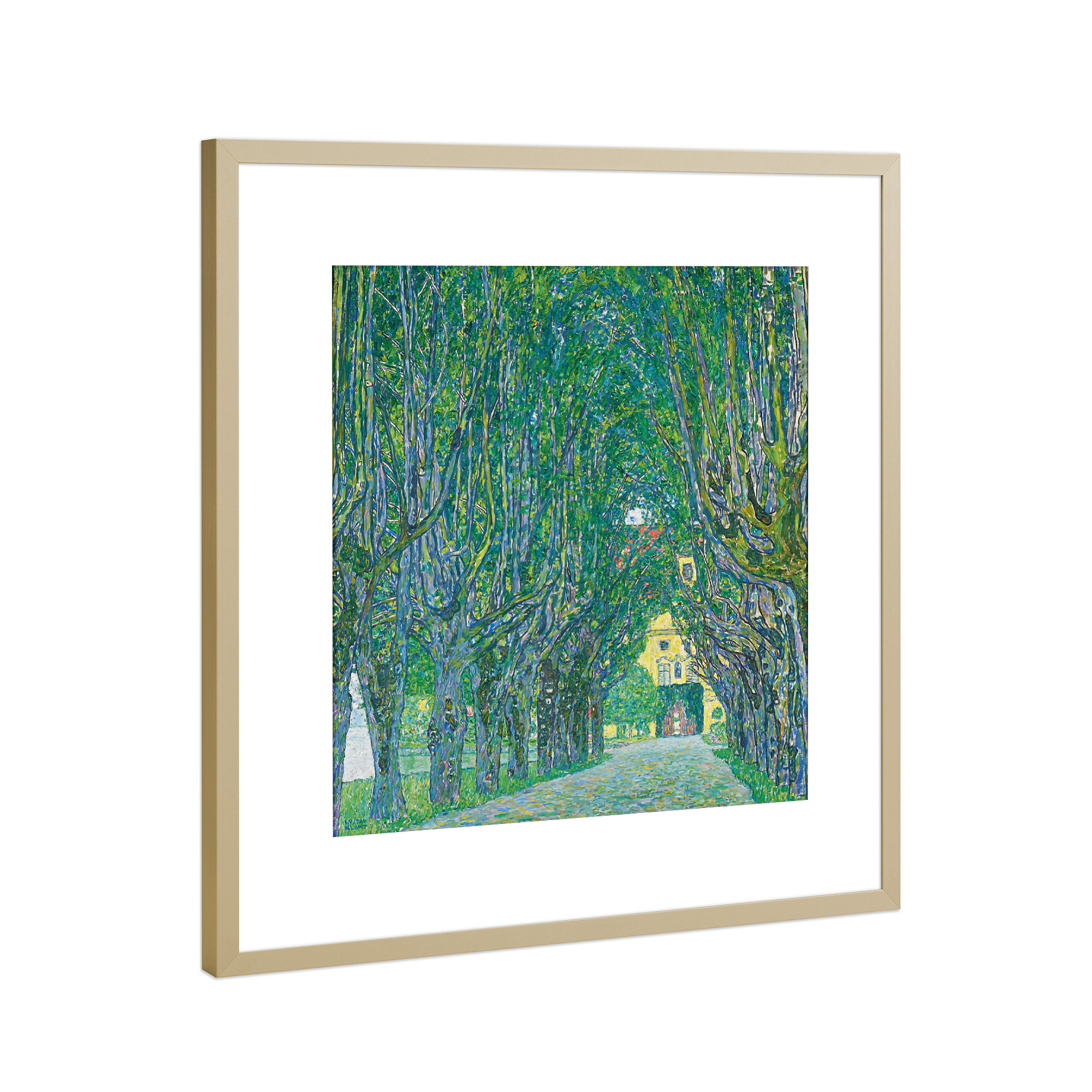 Poster mit Rahmen Gold "Der Park von Schloss Kammer" artboxONE - Natur,Reise,Reise / Länder