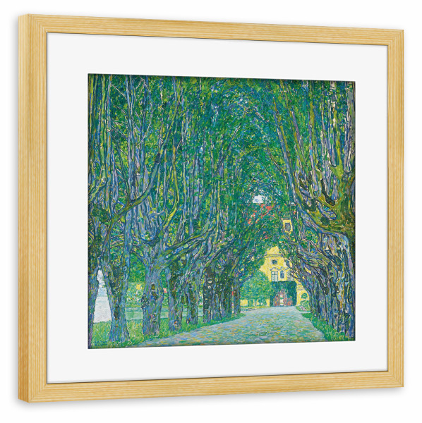 Poster mit Rahmen kiefer "Der Park von Schloss Kammer" artboxONE - Natur,Reise,Reise / Länder