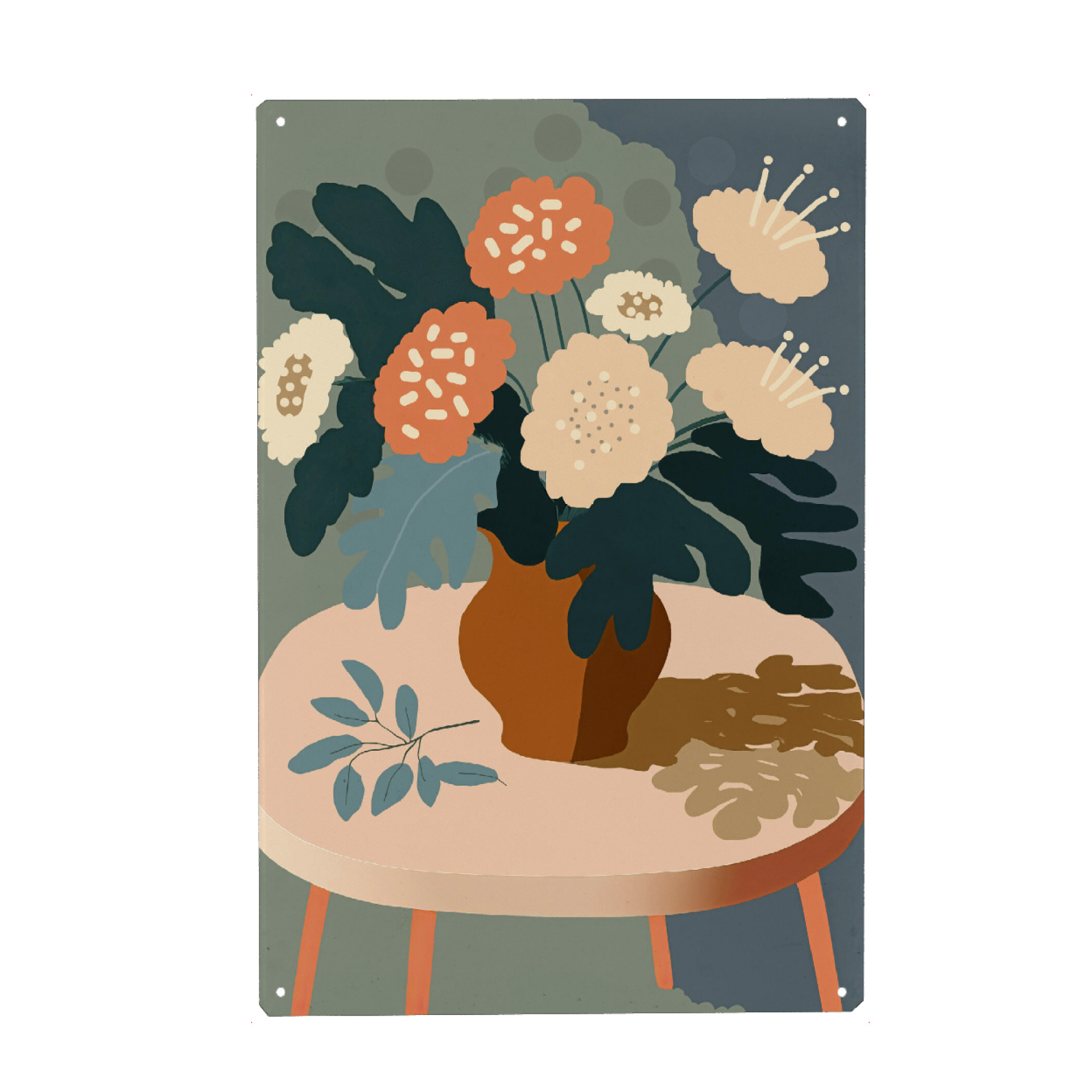 Holzbild "Pastelle Blumen" artboxONE - Floral,Für Mama