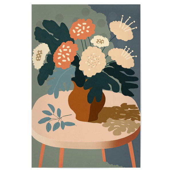 Poster "Pastelle Blumen" artboxONE - Floral,Für Mama