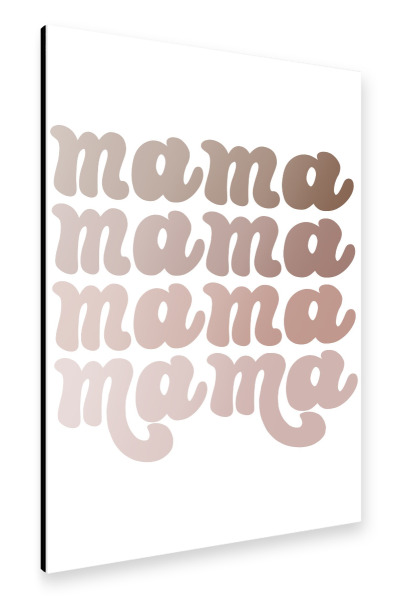 Alu-Dibond "Mama Retro-Grafik" 30x20 cm artboxONE