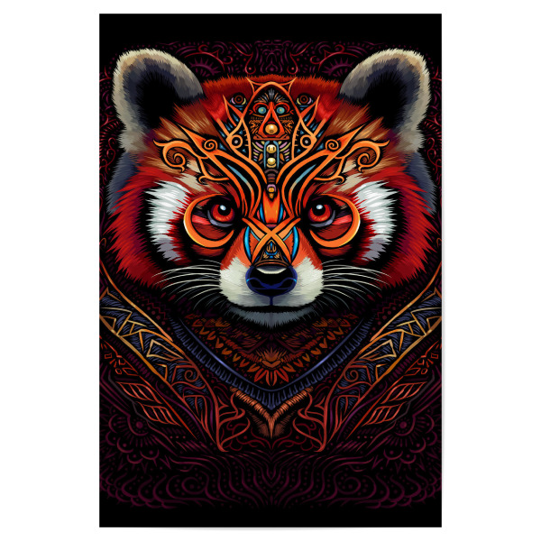 Poster "Indischer Stammes-roter Panda" artboxONE - Tiere,Comic