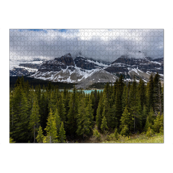 Puzzle Ravensburger "Landschaft in den Rocky Mountains" artboxONE - Natur