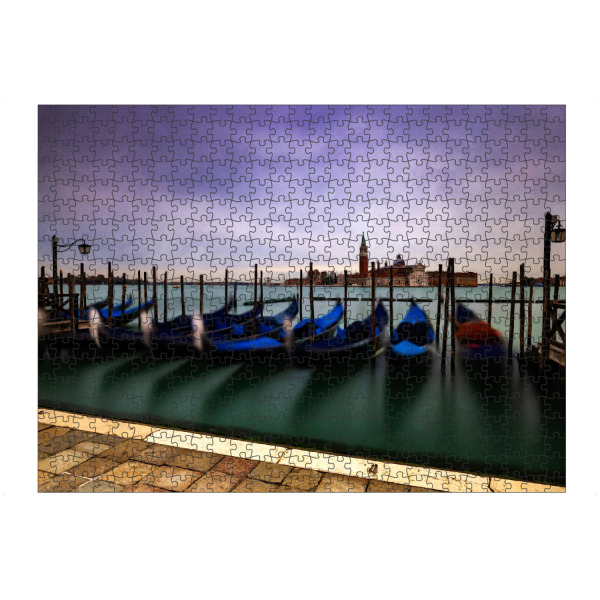 artboxONE Puzzle "Gondeln am Markusplatz" artboxONE - Architektur,Städte / Venedig - Gondeln,Venedig,Markusplatz,St. giorgio,Italien