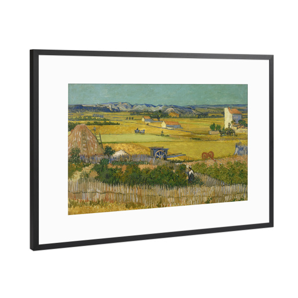 Poster mit Rahmen Schwarz (Metallic) "Die Ernte" artboxONE - Natur,Reise,Reise / Länder