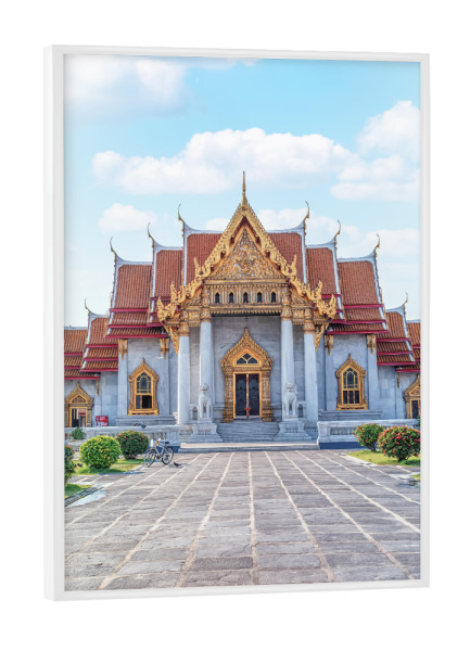 Poster mit weißem Rahmen "Tempel in Bangkok" artboxONE - Städte,Reise,Architektur,Reise / Asien,Reise / Länder