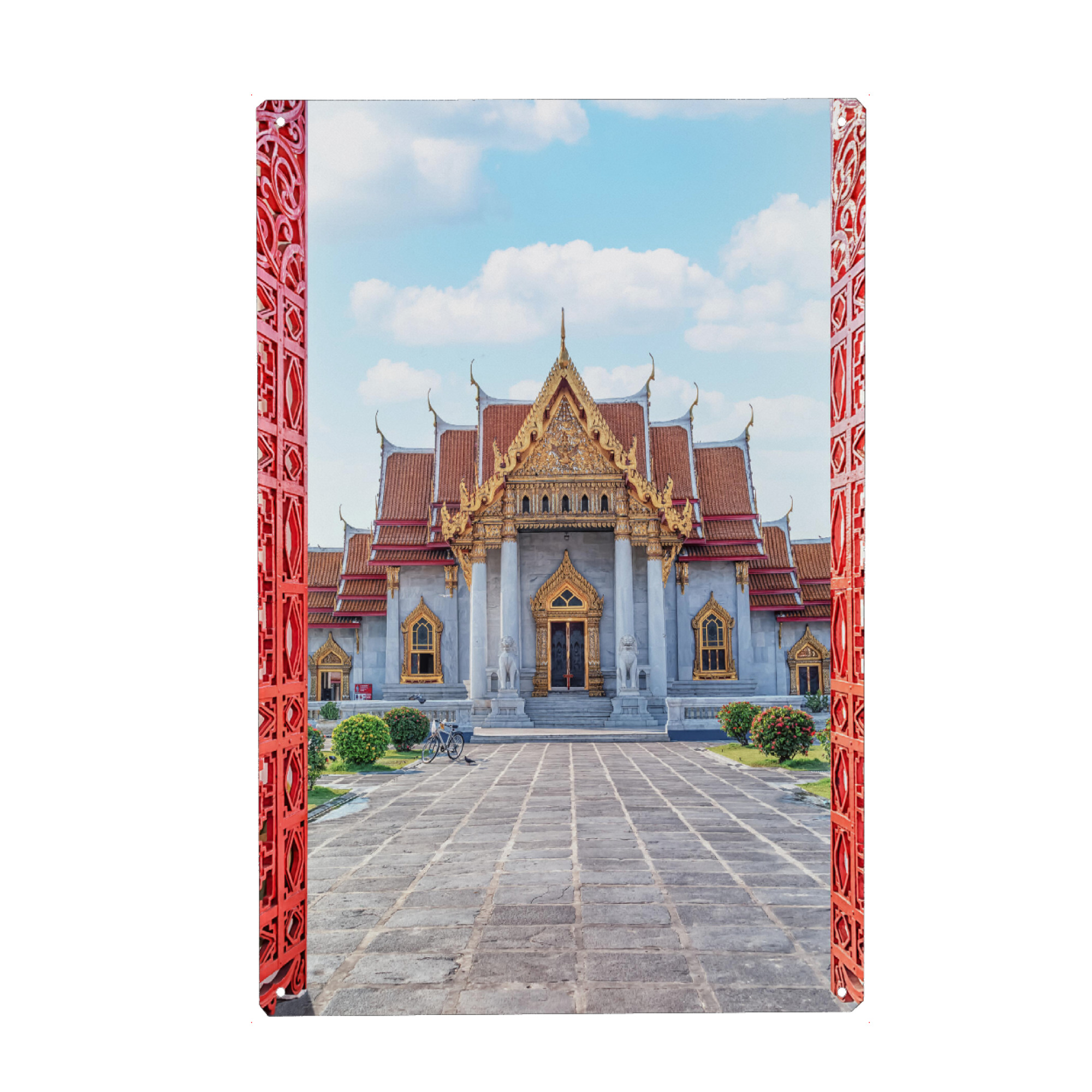 Holzbild "Tempel in Bangkok" artboxONE - Städte,Reise,Architektur,Reise / Asien,Reise / Länder