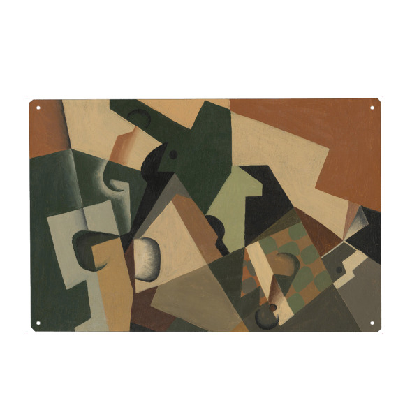 Holzbild "Glas und Schachbrett" artboxONE - Abstrakt,Für Mama,Für Papa