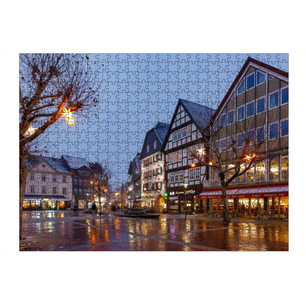 artboxONE Puzzle "Die Stadt Bad Hersfeld bei Nacht" artboxONE - Architektur