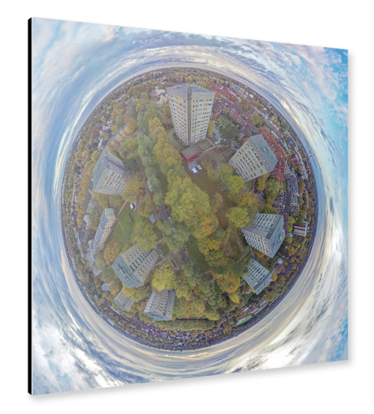 Alu-Dibond "Hauskreis Drieschweg Hamburg" 30x30 cm artboxONE