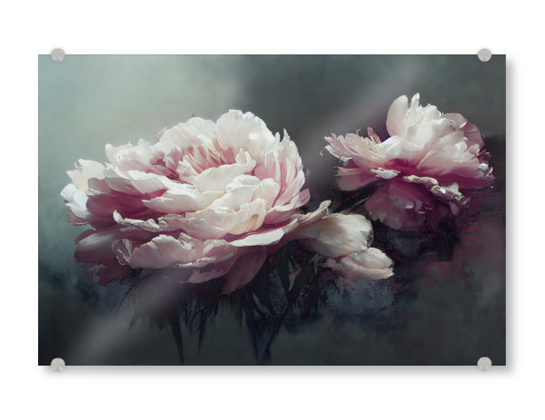 Acrylglasbild "Pfingstrosen in Pink" artboxONE - Floral,Abstrakt,Für Mama