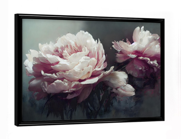 Poster mit schwarzem Rahmen "Pfingstrosen in Pink" artboxONE - Floral,Abstrakt,Für Mama