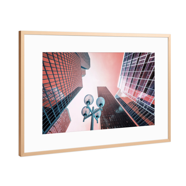 Poster mit Rahmen Kupfer "Coruscant" artboxONE - Städte,Reise,Architektur,Städte / Paris,Reise / Länder
