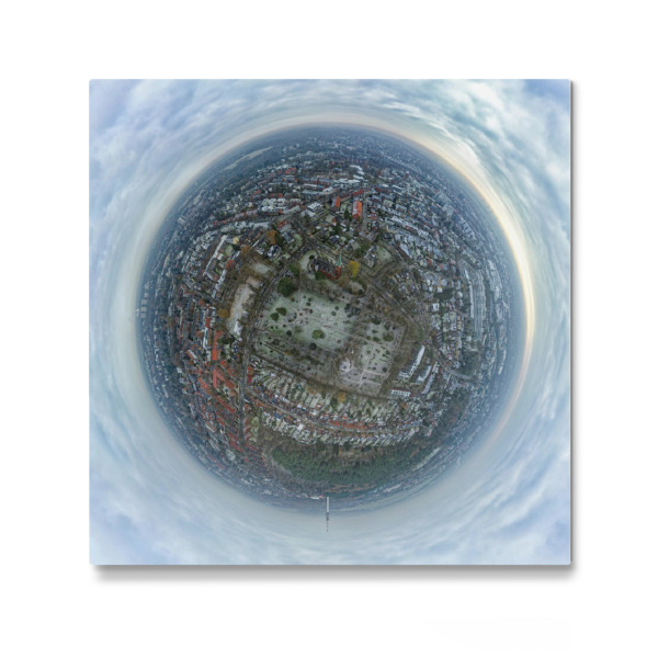 Galerie-Print "Hamburg Alt-Lohbrügge -Winter" 30x30 cm artboxONE