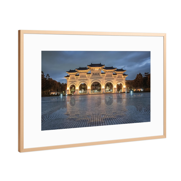 Poster mit Rahmen Kupfer "Freiheitsquadratbogen" artboxONE - Städte,Reise,Architektur,Reise / Asien,Reise / Länder