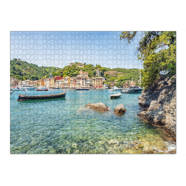 Puzzle Ravensburger "Portofino im Sommer" artboxONE - Natur,Reise,Architektur,Reise / Strand und Meer,Reise / Länder
