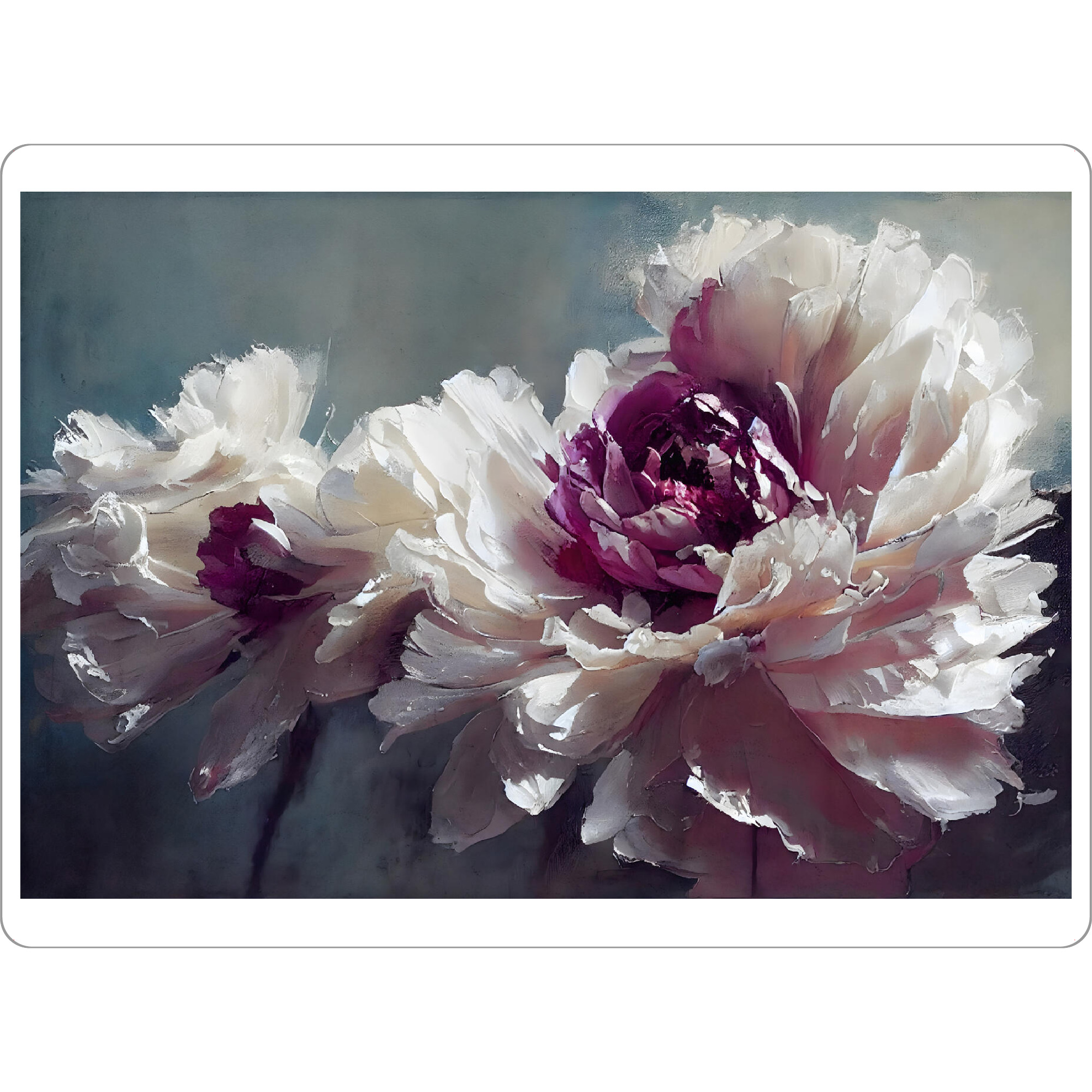 Tischset "Rosa Pfingstrose - Floral Kunst" artboxONE - Floral,Abstrakt,Für Mama