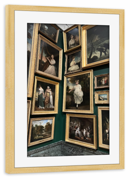 Poster mit Rahmen kiefer "Pictures in Picture" artboxONE - Städte / London,Architektur,Fashion,Streetart - Portraits,Muesum,Art,Fotografie