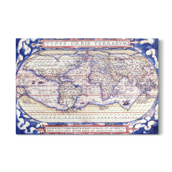 Galerie-Print "Weltkarte des 16. Jahrhunderts" 30x20 cm artboxONE