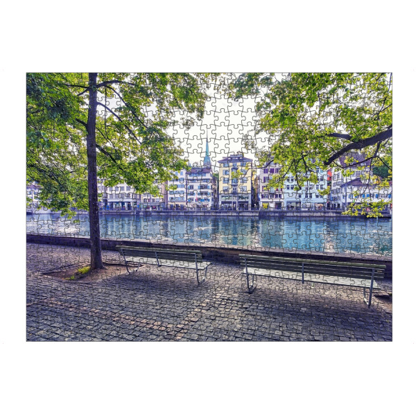 artboxONE Puzzle "Zürich im Sommer" artboxONE - Städte,Reise,Architektur,Reise / Länder,Städte / Zürich