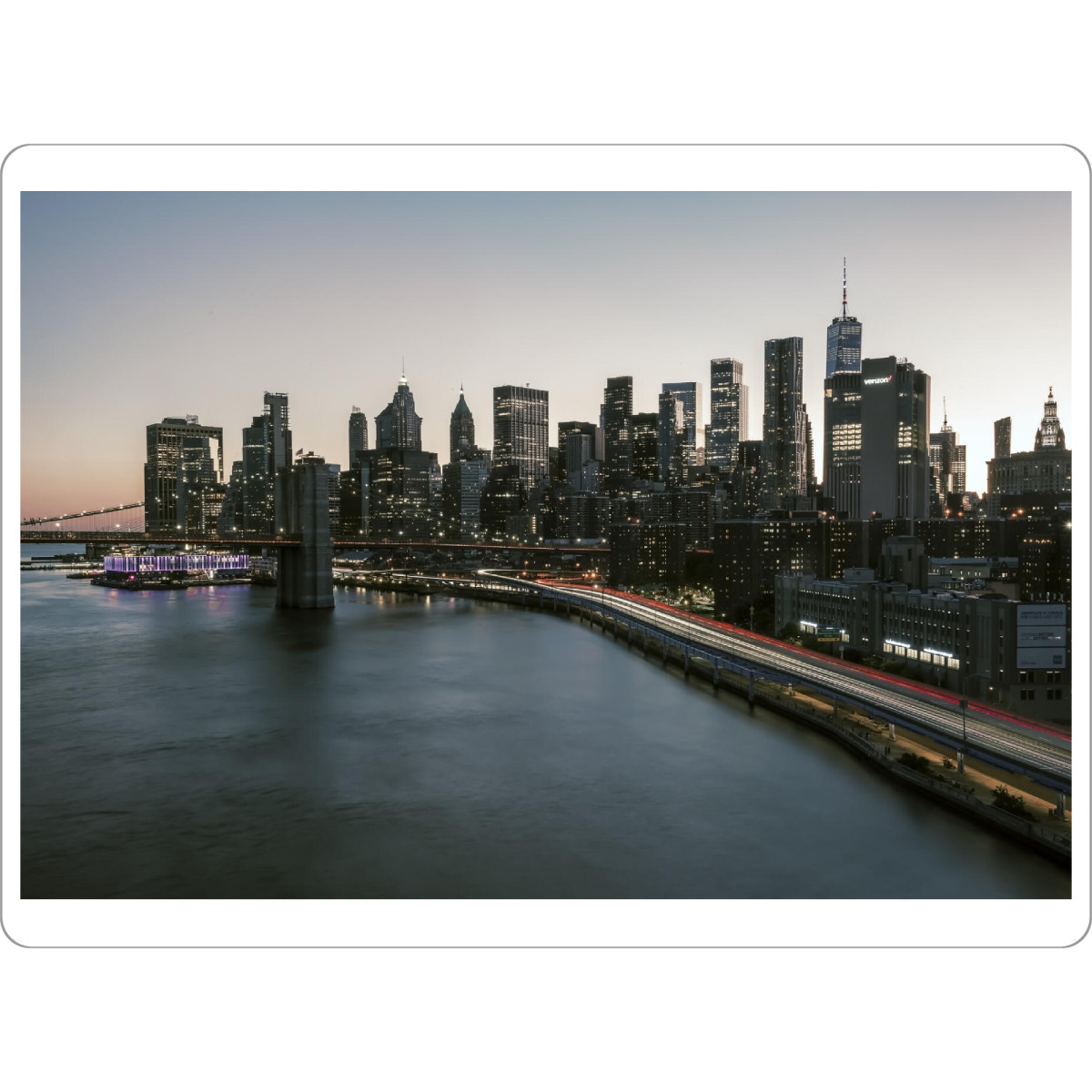 Tischset "Die Stadt New York" artboxONE - Städte,Städte / New York,Reise,Architektur,Reise / Länder