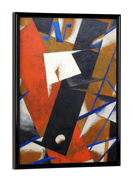 Poster mit schwarzem Rahmen "Space-Power-Konstruktion" artboxONE - Abstrakt,Geometrie,Galaxy