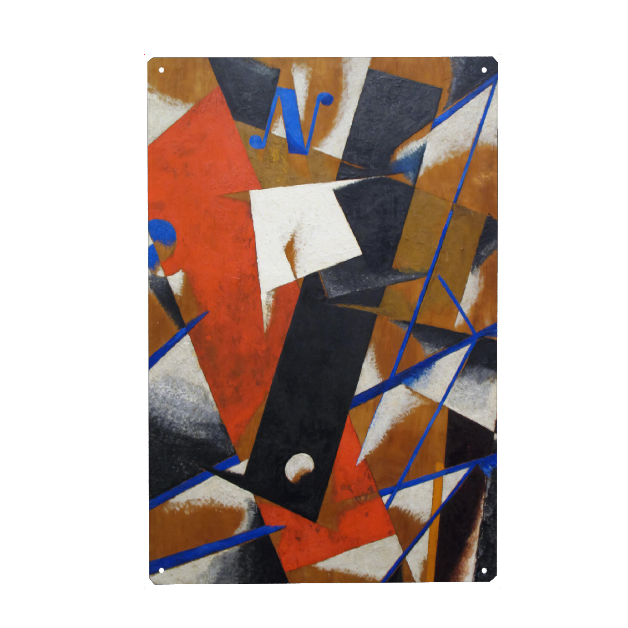 Metall Poster "Space-Power-Konstruktion" artboxONE - Abstrakt,Geometrie,Galaxy