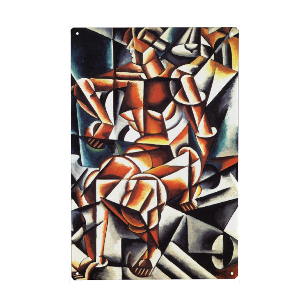 Metall Poster "Air Man-Raum" artboxONE - Abstrakt,Geometrie