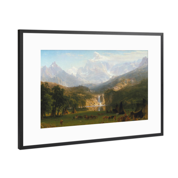 Poster mit Rahmen Schwarz (Metallic) "Die Rocky Mountains, Landers Peak" artboxONE - Natur,Reise,Reise / Länder