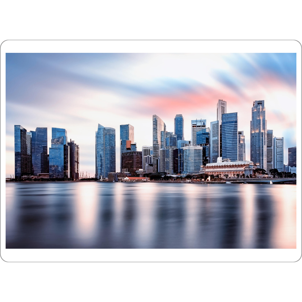 Tischset "Marina Sonnenuntergang" artboxONE - Reise,Architektur,Reise / Asien,Reise / Länder,Städte / Singapur