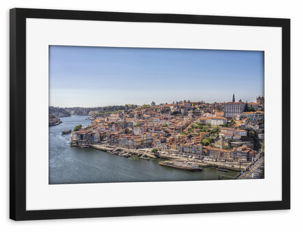 Poster mit Rahmen schwarz "Porto-Stadt" artboxONE - Städte,Reise,Architektur,Reise / Länder,Städte / Weitere