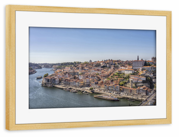 Poster mit Rahmen kiefer "Porto-Stadt" artboxONE - Städte,Reise,Architektur,Reise / Länder,Städte / Weitere