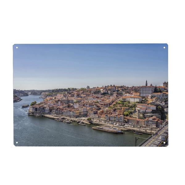 Metall Poster "Porto-Stadt" artboxONE - Städte,Reise,Architektur,Reise / Länder,Städte / Weitere