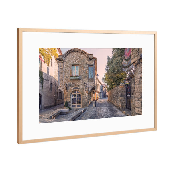 Poster mit Rahmen Kupfer "Carcassonne-Stadt" artboxONE - Städte,Reise,Architektur,Reise / Länder,Städte / Weitere