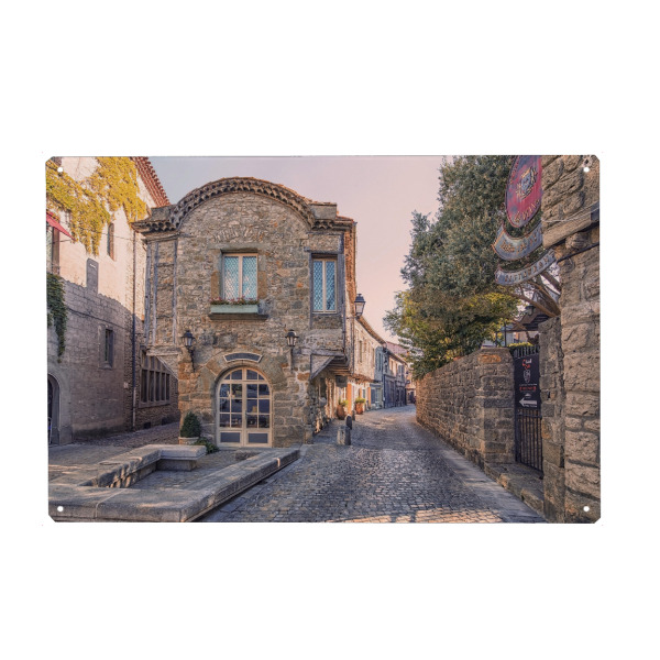 Metall Poster "Carcassonne-Stadt" artboxONE - Städte,Reise,Architektur,Reise / Länder,Städte / Weitere