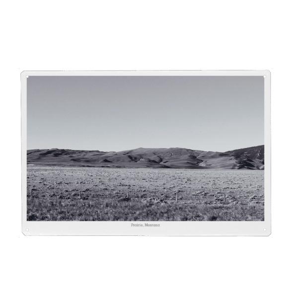 Holzbild "Prärie in Montana" artboxONE - Natur,Reise,Schwarzweiß,Reise / Länder
