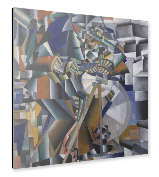 Alu-Dibond "Der Messerschleifer" 30x30 cm artboxONE